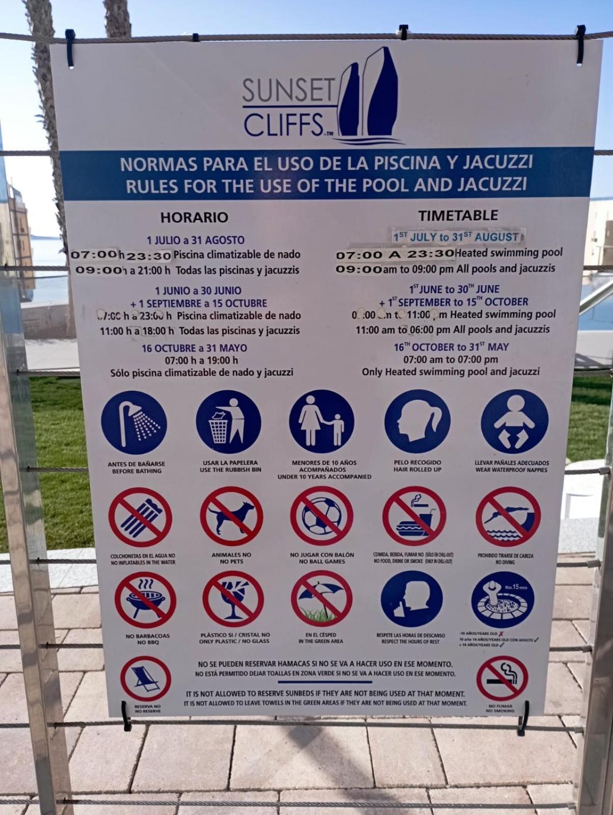 Sunset Cliffs Sea & Sky Apartments Benidorm Ngoại thất bức ảnh